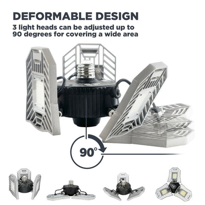 Three Led Garage Light-Led Adjustable Light-Basement Led Light Easy Installation