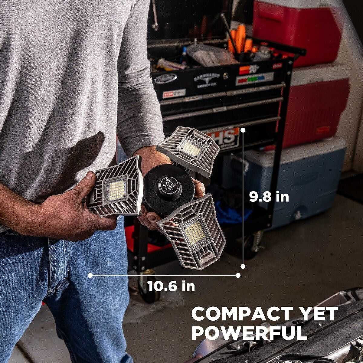 Three Led Garage Light-Led Adjustable Light-Basement Led Light Easy Installation